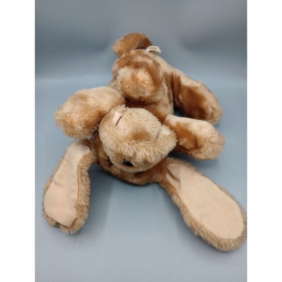 RARE Russ Vintage Max Puppy Dog Stuffed Plush Laying Long Ears Sad Yellow Eyes - Picture 9 of 10